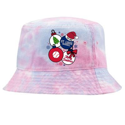 Merry Christmas St Louis Baseball Est 1882 Tie-Dyed Bucket Hat