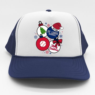 Merry Christmas St Louis Baseball Est 1882 Trucker Hat