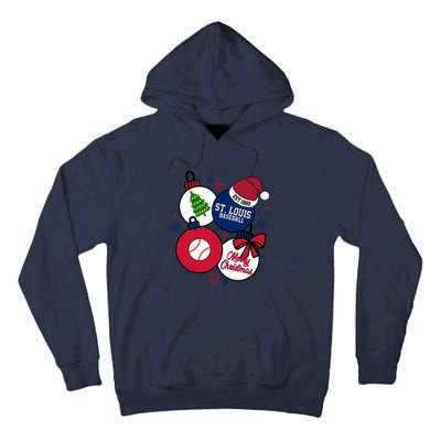 Merry Christmas St Louis Baseball Est 1882 Tall Hoodie