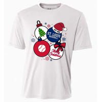 Merry Christmas St Louis Baseball Est 1882 Cooling Performance Crew T-Shirt