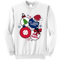 Merry Christmas St Louis Baseball Est 1882 Sweatshirt