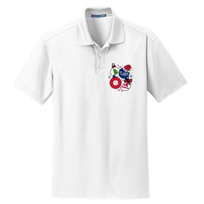 Merry Christmas St Louis Baseball Est 1882 Dry Zone Grid Polo