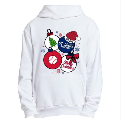 Merry Christmas St Louis Baseball Est 1882 Urban Pullover Hoodie