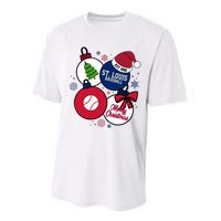 Merry Christmas St Louis Baseball Est 1882 Performance Sprint T-Shirt