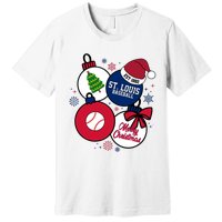 Merry Christmas St Louis Baseball Est 1882 Premium T-Shirt