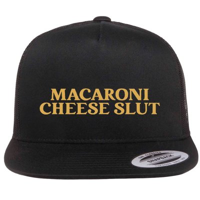 Macaroni Cheese Slut Funny Mac And Cheese Lover Design Flatbill Hat