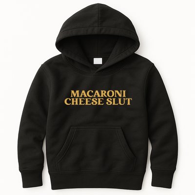 Macaroni Cheese Slut Funny Mac And Cheese Lover Design Kids Hoodie