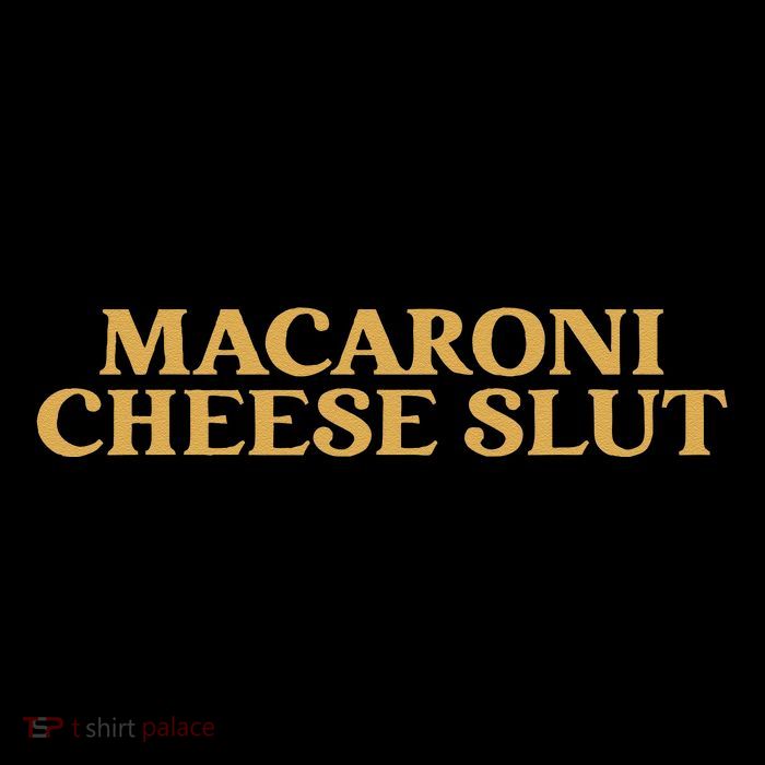 Macaroni Cheese Slut Funny Mac And Cheese Lover Design Short Acrylic Beanie