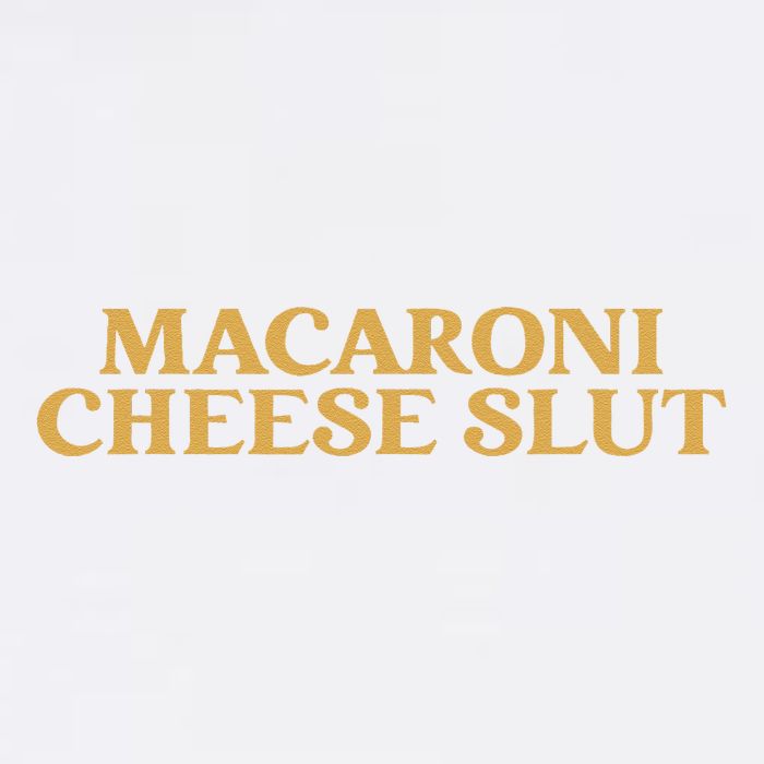 Macaroni Cheese Slut Funny Mac And Cheese Lover Design Garment-Dyed Sweatshirt