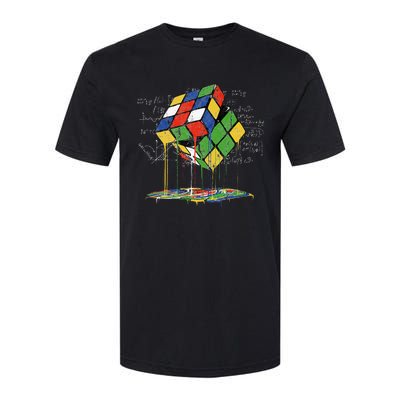 Melting Cube Speed Cubing Vintage Puzzle Math Softstyle CVC T-Shirt