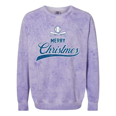 Merry Christmas Santa Sport All Sports Colorblast Crewneck Sweatshirt