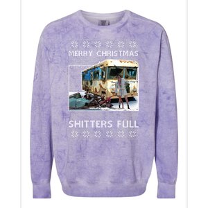 Funny Merry Christmas Shitters Full Ugly Christmas Sweater Colorblast Crewneck Sweatshirt