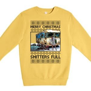 Funny Merry Christmas Shitters Full Ugly Christmas Sweater Premium Crewneck Sweatshirt