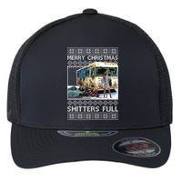 Funny Merry Christmas Shitters Full Ugly Christmas Sweater Flexfit Unipanel Trucker Cap