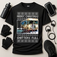 Funny Merry Christmas Shitters Full Ugly Christmas Sweater Performance Shirt