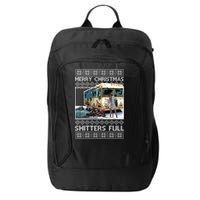Funny Merry Christmas Shitters Full Ugly Christmas Sweater City Backpack