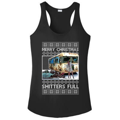 Funny Merry Christmas Shitters Full Ugly Christmas Sweater Ladies PosiCharge Competitor Racerback Tank