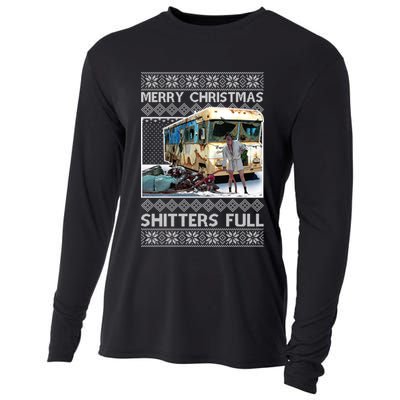 Funny Merry Christmas Shitters Full Ugly Christmas Sweater Cooling Performance Long Sleeve Crew