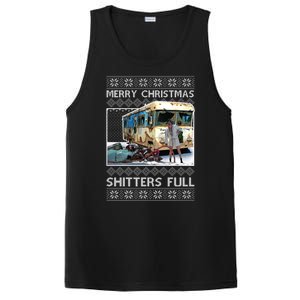 Funny Merry Christmas Shitters Full Ugly Christmas Sweater PosiCharge Competitor Tank