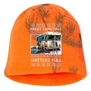 Funny Merry Christmas Shitters Full Ugly Christmas Sweater Kati - Camo Knit Beanie