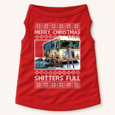 Funny Merry Christmas Shitters Full Ugly Christmas Sweater Doggie Tank