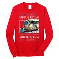 Funny Merry Christmas Shitters Full Ugly Christmas Sweater Long Sleeve Shirt