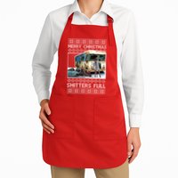 Funny Merry Christmas Shitters Full Ugly Christmas Sweater Apron