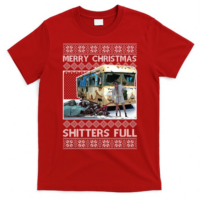 Funny Merry Christmas Shitters Full Ugly Christmas Sweater T-Shirt