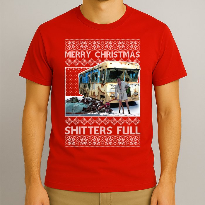 Funny Merry Christmas Shitters Full Ugly Christmas Sweater T-Shirt