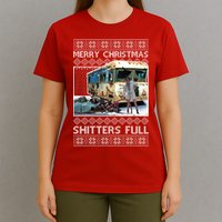 Funny Merry Christmas Shitters Full Ugly Christmas Sweater T-Shirt