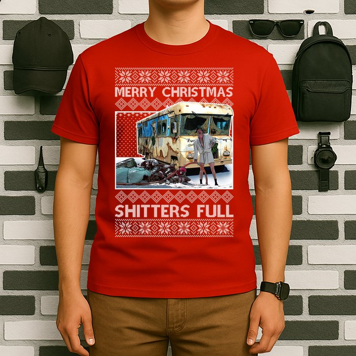 Funny Merry Christmas Shitters Full Ugly Christmas Sweater T-Shirt