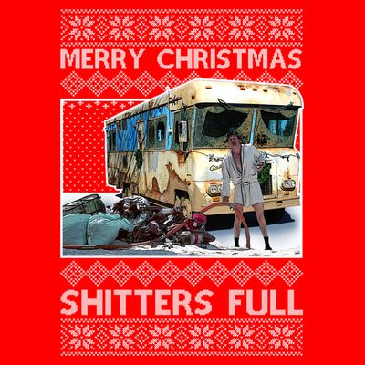 Funny Merry Christmas Shitters Full Ugly Christmas Sweater T-Shirt