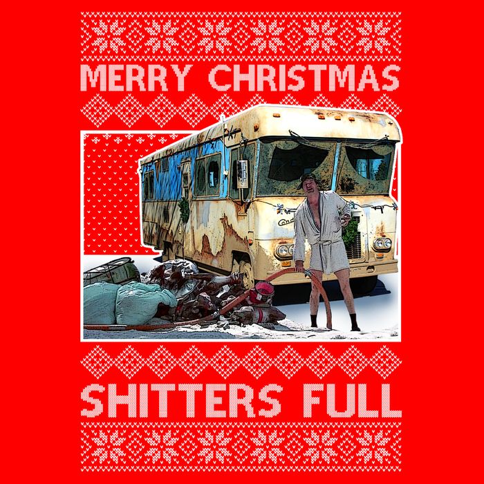Funny Merry Christmas Shitters Full Ugly Christmas Sweater Tall T-Shirt