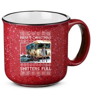 Funny Merry Christmas Shitters Full Ugly Christmas Sweater 15oz Campfire Ceramic Mug