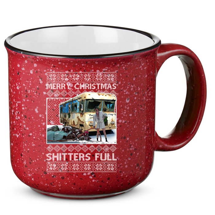 Funny Merry Christmas Shitters Full Ugly Christmas Sweater 15oz Campfire Ceramic Mug