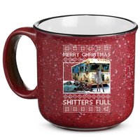 Funny Merry Christmas Shitters Full Ugly Christmas Sweater 15oz Campfire Ceramic Mug