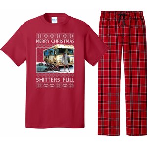 Funny Merry Christmas Shitters Full Ugly Christmas Sweater Pajama Set