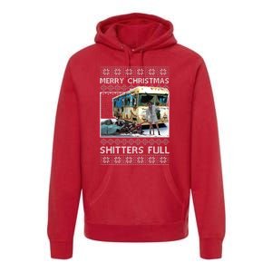 Funny Merry Christmas Shitters Full Ugly Christmas Sweater Premium Hoodie