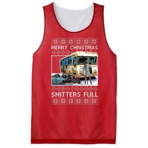 Funny Merry Christmas Shitters Full Ugly Christmas Sweater Mesh Reversible Basketball Jersey Tank