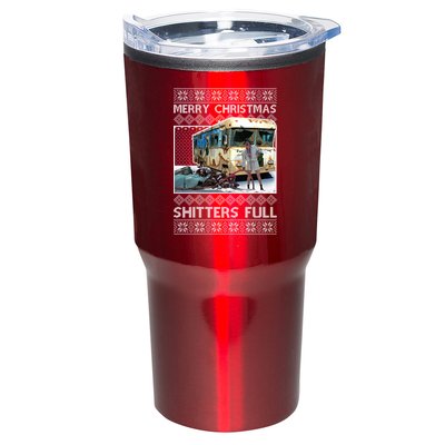 Funny Merry Christmas Shitters Full Ugly Christmas Sweater Tumbler