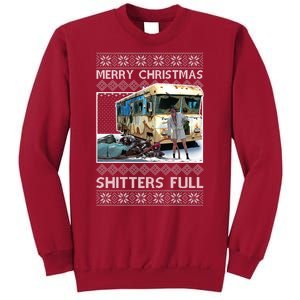 Funny Merry Christmas Shitters Full Ugly Christmas Sweater Tall Sweatshirt