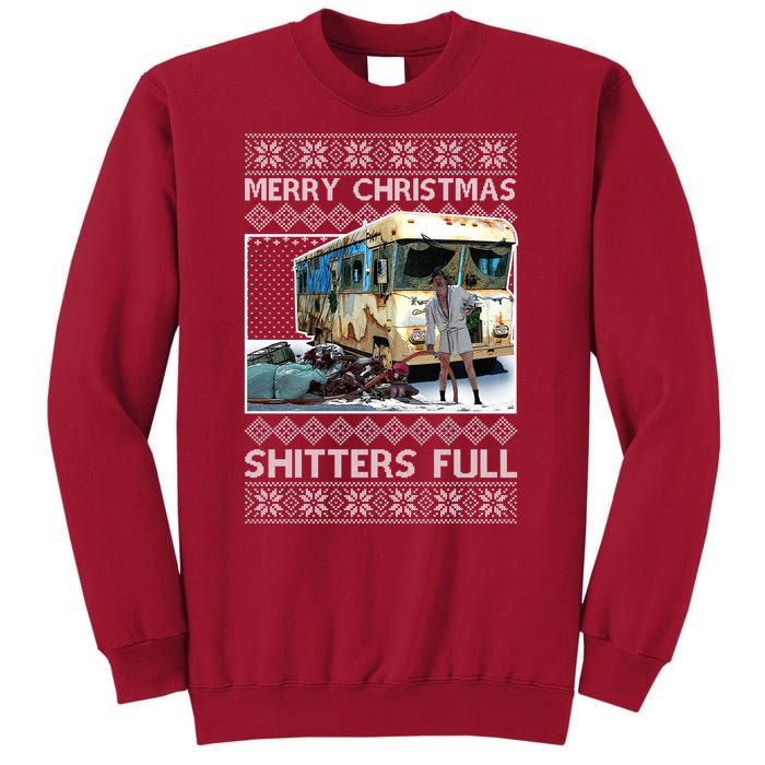 Funny Merry Christmas Shitters Full Ugly Christmas Sweater Tall Sweatshirt