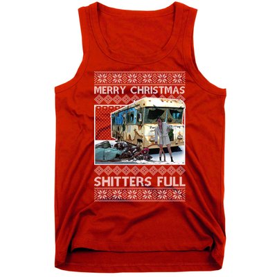 Funny Merry Christmas Shitters Full Ugly Christmas Sweater Tank Top