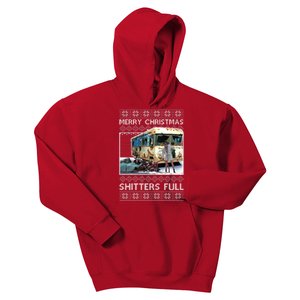 Funny Merry Christmas Shitters Full Ugly Christmas Sweater Kids Hoodie