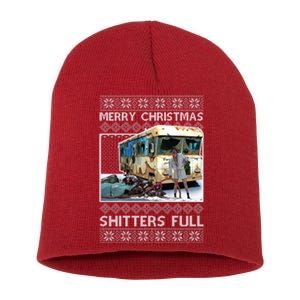 Funny Merry Christmas Shitters Full Ugly Christmas Sweater Short Acrylic Beanie