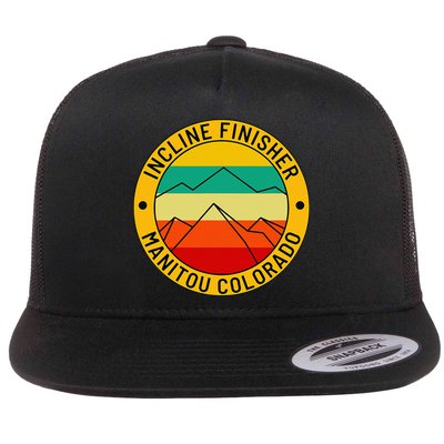 Manitou Colorado The Incline Hike Incline Finisher Souvenir Flat Bill Trucker Hat
