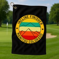 Manitou Colorado The Incline Hike Incline Finisher Souvenir Golf Towel