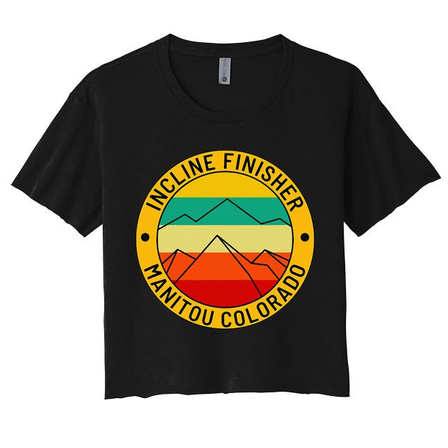 Manitou Colorado The Incline Hike Incline Finisher Souvenir Crop Top