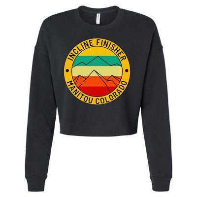 Manitou Colorado The Incline Hike Incline Finisher Souvenir Cropped Pullover Crew