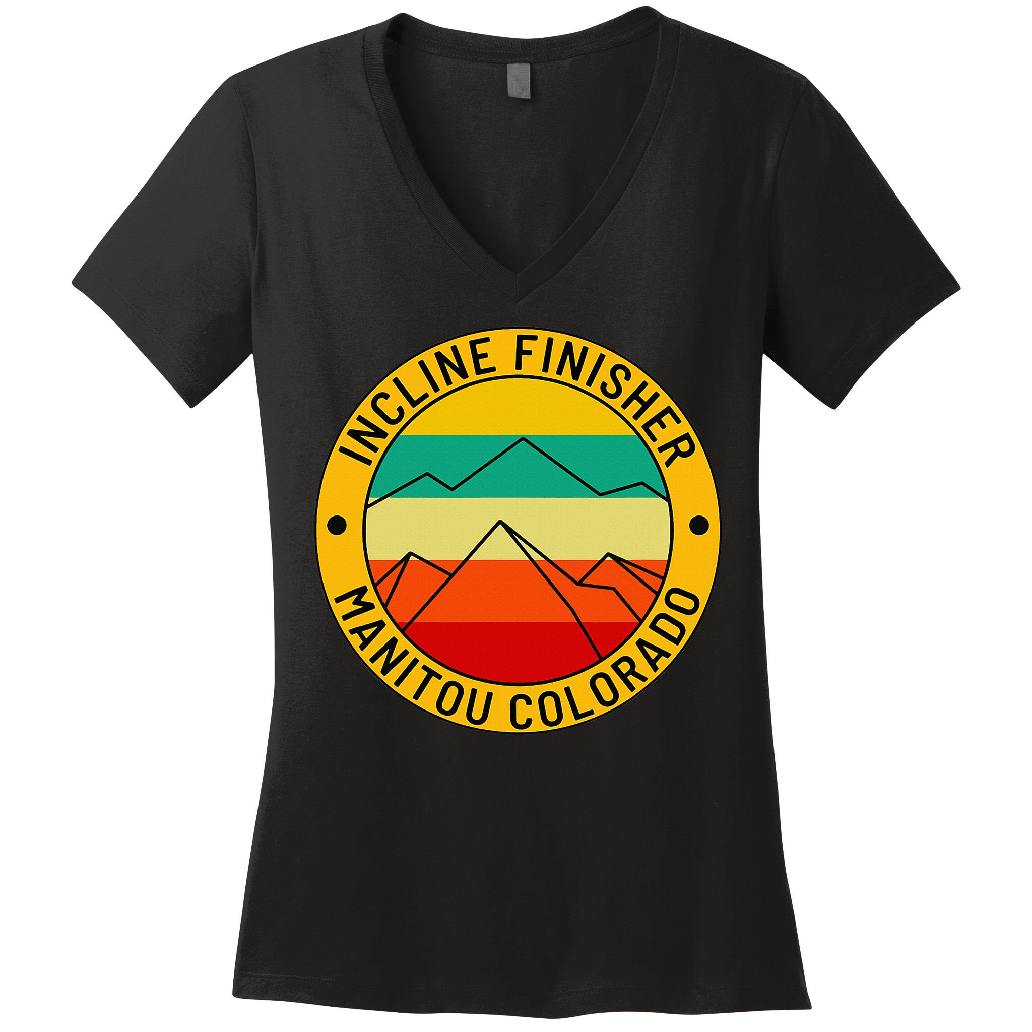 Manitou Colorado The Incline Hike Incline Finisher Souvenir Women's V-Neck T-Shirt